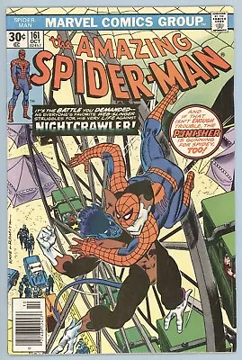 Buy AMAZING SPIDER-MAN  #161 1st Jigsaw Cameo Nightcrawler Punisher FN Marvel 1976 J • 9.31£
