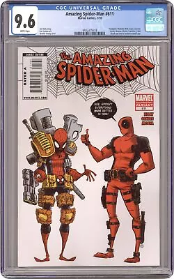 Buy Amazing Spider-Man #611B 2nd Printing CGC 9.6 2010 4442315018 • 120.37£