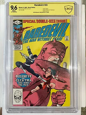 Buy Daredevil #181 - 1982_ CBCS 9.6 - Signed By F. Miller- Not CGC -Death Of Elektra • 222.89£