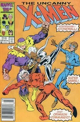 Buy Uncanny X-Men #215 (1987) 1st App. Crimson Commando, 1st App. Stonewall, 1st ... • 7.76£