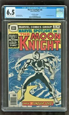 Buy Cgc 6.5 Marvel Spotlight #28 Marvel Comics 1976 30 Cent Variant Solo Moon Knight • 776.60£