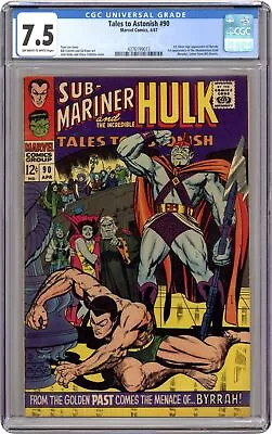 Buy Tales To Astonish #90 CGC 7.5 1967 4376199013 1st App. Abomination • 139.79£