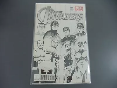 Buy All New Invaders #1 1st Print Vf/nm Cassaday Sketch Variant Winter Soldier • 26.99£