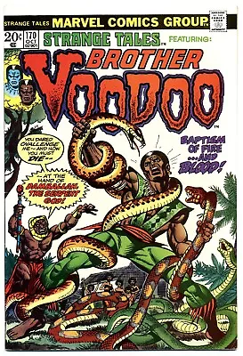 Buy STRANGE TALES #170 VG/F, Brother Voodoo. Gene Colan Art, Marvel Comics 1973 • 19.45£