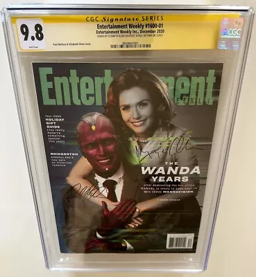 Buy * SS X2 CGC 9.8 - Entertainment Weekly WandaVision Issue OLSEN & BETTANY SIGNED • 834.85£
