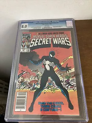 Buy Marvel Super Heroes Secret Wars #8 CGC 8.0 Origin Alien Symbiote Venom Spiderman • 155.31£