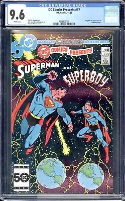 Buy DC Comics Presents #87 CGC 9.6 Origin & 1st Superboy Prime! • 97.08£