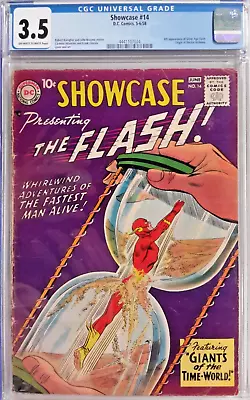 Buy *showcase #14 Cgc 3.5*dc Comics, 1958*infantino*4th App Of Silver Age Flash⚡key* • 777.99£