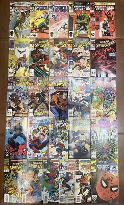 Buy MARVEL COMICS WEB OF SPIDER-MAN Vol.1 Large Job Lot Of 25 Issues Copper Age VFN • 17£