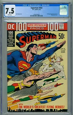 Buy Superman #252 - Cgc (7.5) - 100 Page Spectacular - White Pages • 139.01£