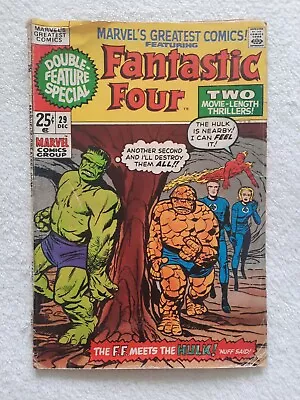Buy Marvel's Greatest Comics #29 1970 Fantastic Four The Hulk • 9.99£