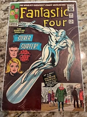 Buy Fantastic Four #50 Marvel Comics 1966 Cover By Jack Kirby &joe Sinnott_whole Bk! • 213.95£