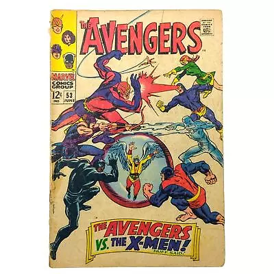 Buy Avengers Vol 1 #53 VG GD Marvel 1968 Vs X-Men Silver Age Black Panther Cyclops • 23.29£