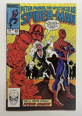 Buy Spectacular Spider-man #89. April 1984. Marvel. Vf+. Black Cat! Kingpin! Wasp! • 7£