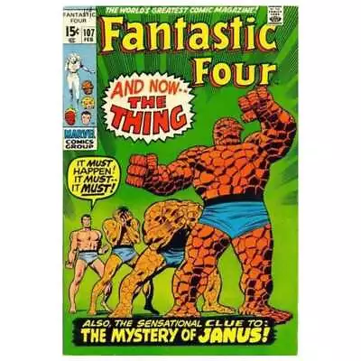 Buy Fantastic Four #107  - 1961 Series Marvel Comics VF Minus [o` • 49.10£