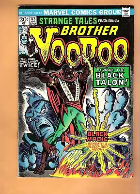 Buy Strange Tales #173 BROTHER VOODOO Vintage Marvel Comic Book 1974 FINE+ • 19.41£