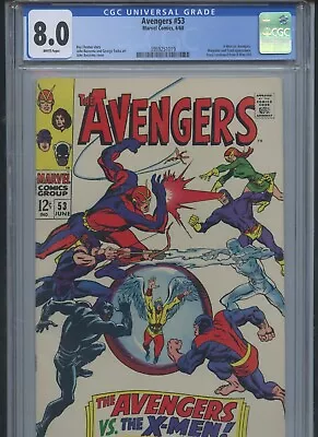 Buy Avengers #53 1968 CGC 8.0 • 135.91£