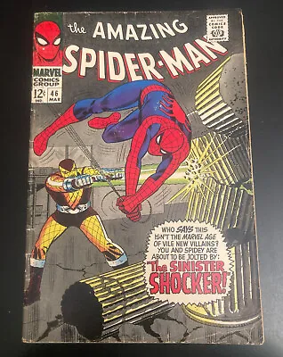 Buy AMAZING SPIDER-MAN #46 (1967) **Key 1st Shocker!** (FN+) Very Bright & Colorful! • 139.75£