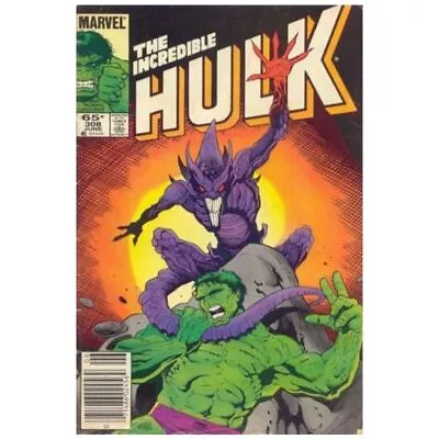 Buy Incredible Hulk #308 Newsstand  - 1968 Series Marvel Comics VF [s} • 4.99£