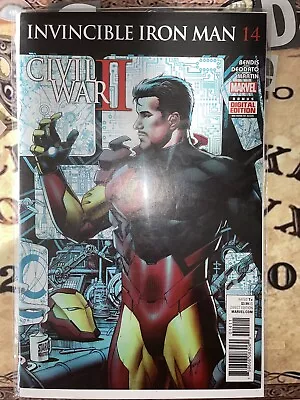Buy INVINCIBLE IRON MAN #14  Civil War II   Marvel Comics NM 2016 • 3.42£