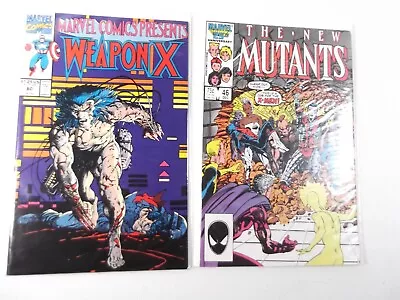 Buy Marvel Presents Weapon X 80 Wolverine, New Mutants 46 Comic Lot, NM • 7.76£