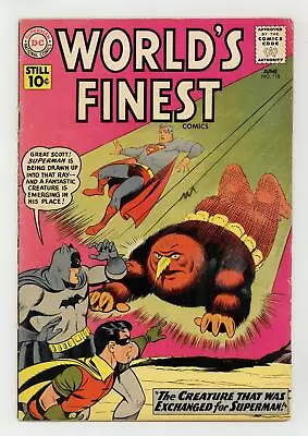 Buy World's Finest #118 VG 4.0 1961 • 21.75£