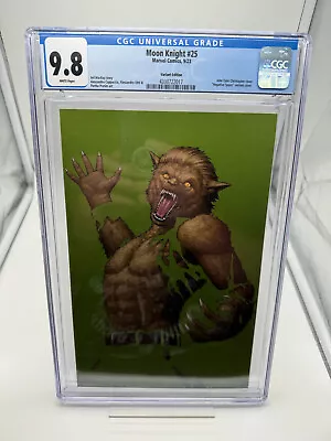 Buy Moon Knight #25 Christopher Werewolf Variant CGC 9.8 NM/M Gorgeous • 37.28£