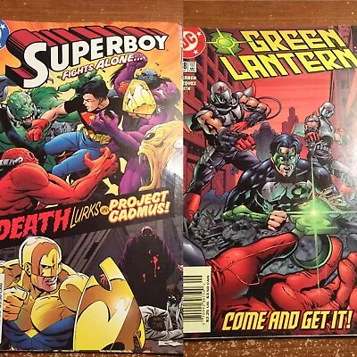 Buy Marvel & DC Comics Mini Comic Lot 2 Comics Green Lantern Superboy 90s • 1.55£
