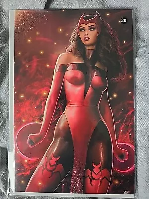 Buy Avengers #1 SCARLET WITCH Nathan Szerdy VIRGIN Marvel Comics 2023 • 10£