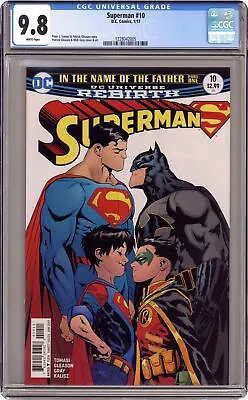 Buy Superman #10 Gleason Variant 1st Printing CGC 9.8 2017 1228042005 • 135.91£