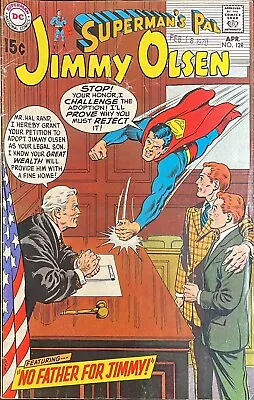 Buy SUPERMAN'S PAL JIMMY OLSEN #128 (Apr 1970, DC Comics)  NO FATHER FOR JIMMY  FINE • 3.89£