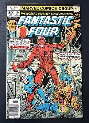 Buy Marvel Fantastic Four #184 Comic Book 1977 FF Vs. The Eliminator NewsStand Com31 • 9.90£