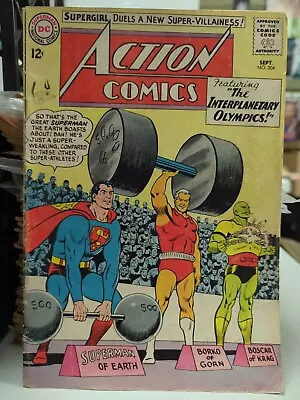 Buy Action Comics #304 Sept 1963 DC Silver Age The Interplanetary Olympics • 11.65£