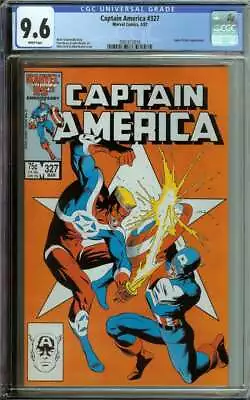 Buy Captain America #327 Cgc 9.6 White Pages // Super-patriot Appearance 1987 • 69.89£