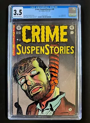 Buy CRIME SUSPENSTORIES #20  CGC 3.5 -  EC  - SOTI Pre Code Classic Hanging Cover • 1,630.88£