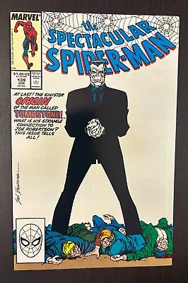 Buy SPECTACULAR SPIDER-MAN #139 (Marvel Comics 1988) -- Origin Of Tombstone -- NM- • 7.91£