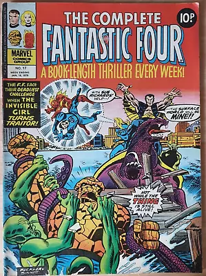 Buy The Complete Fantastic Four #17 Marvel Comics UK 1977 • 3.07£