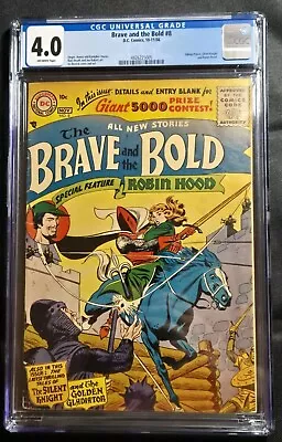 Buy DC Comics Brave And The Bold #8 1956 CGC 4.0 VG [Bill Finger& Joe Kubert] • 132.02£