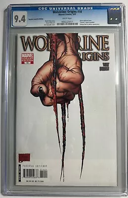 Buy WOLVERINE ORIGINS #10 KEY 1st DAKEN 3rd Claw VARIANT (2007) Marvel CGC 9.4 • 582.45£