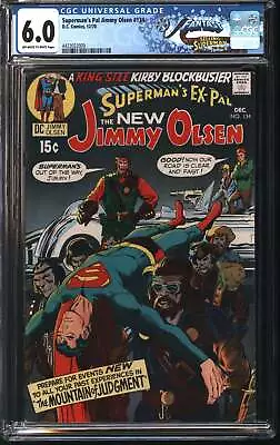 Buy DC Comics Superman's Pal Jimmy Olsen 134 12/70 FANTAST CGC 6.0 Off White To Whit • 162.31£