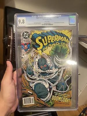 Buy Superman Man Of Steel 18 Cgc 9.8 Newsstand • 116.49£