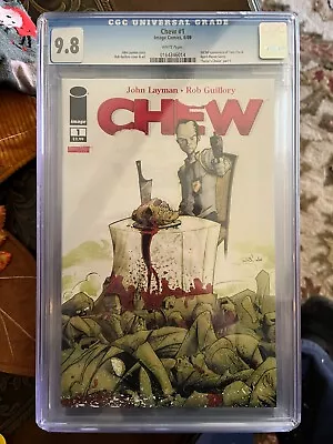 Buy Chew 1 9.8 CGC John Layman 2009 First Print- Case Cracked See Pics • 326.17£