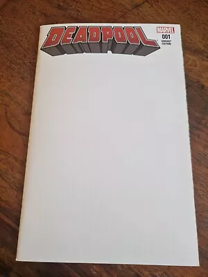 Buy Deadpool 001 Blank Sketch Variant 2016 Bagged And Boarded Marvel First Printing • 5£