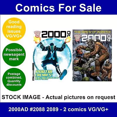 Buy 2000AD #2088 2089 - 2 Comics VG/VG+ • 3.99£