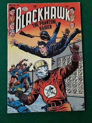 Buy Blackhawk #78 1954 Quality Comic Pre-Code War Nice The Phantom Rider • 23.26£