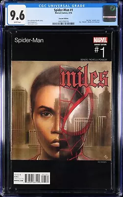 Buy Spider-Man #1 CGC 9.6 Marvel Comics 2016 Granov Hip-Hop Var Miles Morales Cover • 155.32£