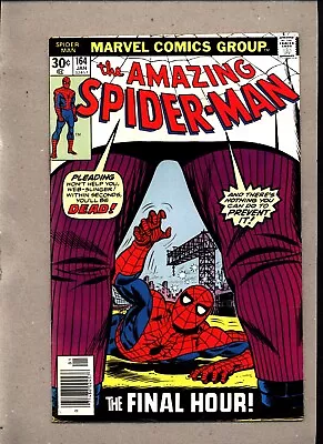 Buy Amazing Spider-man #164_january 1977_very Fine Minus_kingpin_ The Final Hour ! • 1.20£