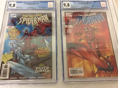 Buy Amazing Spider-Man #430 CGC 9.8 & #431 CGC 9.8 1st Appearance Cosmic Carnage • 380.14£