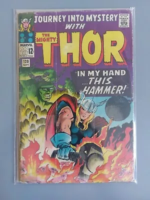 Buy Thor Journey Into Mystery #120 Marvel Silver Age 1965 - WITH MY HAMMER IN HAND ! • 9£