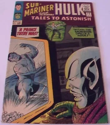 Buy Tales To Astonish #72 (1965) Fn 6.0   Sub-mariner!  The Incredible Hulk! • 25£